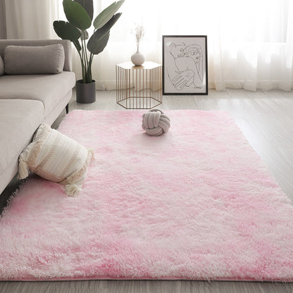 Plush Floor Mats Under The Bed In The Room Coffee Table