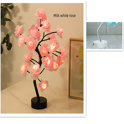LED Rose Table Lamp Decoration