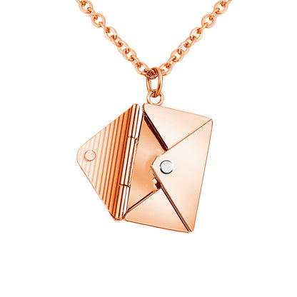 Fashion Jewelry Envelop Necklace Lover Letter Pendant