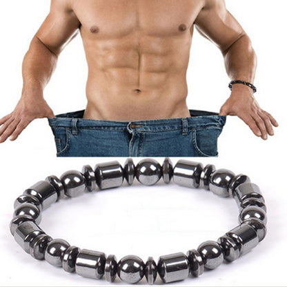 Weight Loss Magnet Bracelets For Women Men Pentagram Stone Magnetic Therapy Bracelets Pain Relief Slimming Health Jewelry