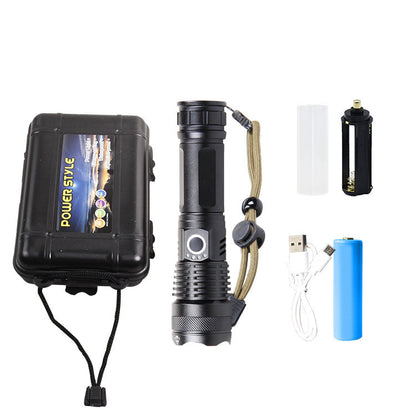 New Aluminum Alloy Telescopic Flashlight