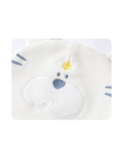 Cute Tiger Baby Hat Cotton Newborn Fetal Cap 0-6 Months Baby Fontanelle Protection