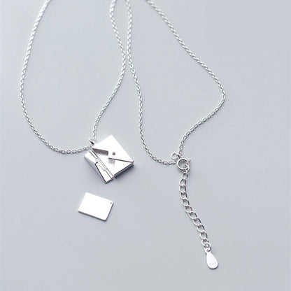 Fashion Jewelry Envelop Necklace Lover Letter Pendant