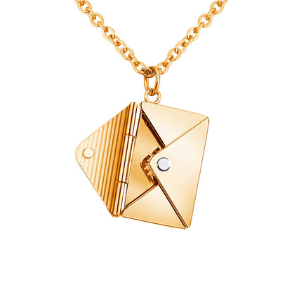Fashion Jewelry Envelop Necklace Lover Letter Pendant
