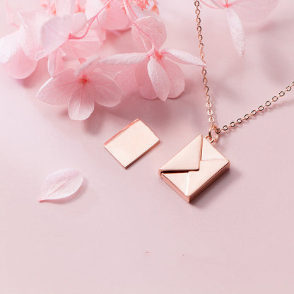 Fashion Jewelry Envelop Necklace Lover Letter Pendant