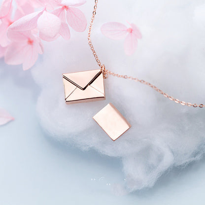 Fashion Jewelry Envelop Necklace Lover Letter Pendant