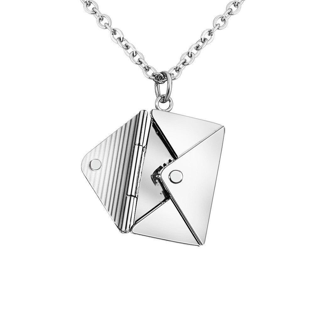 Fashion Jewelry Envelop Necklace Lover Letter Pendant