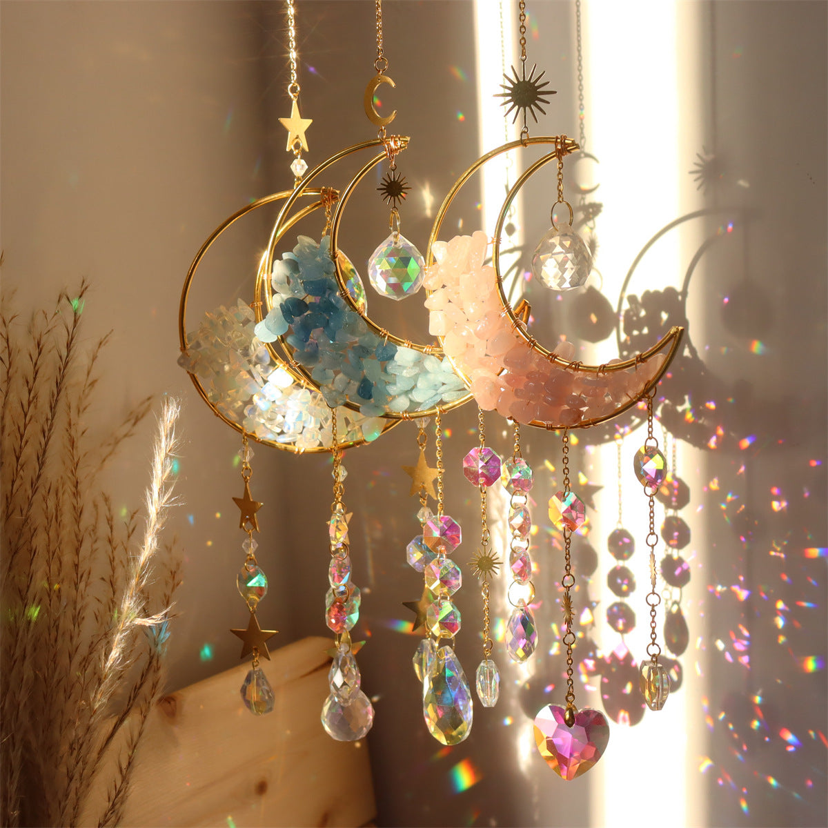 New Natural Gravel Crystal Pendant