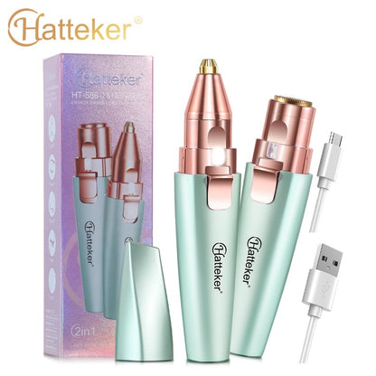 2 In 1 Electric Eyebrow Shaping Device Women's Shaver