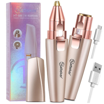 2 In 1 Electric Eyebrow Shaping Device Women's Shaver