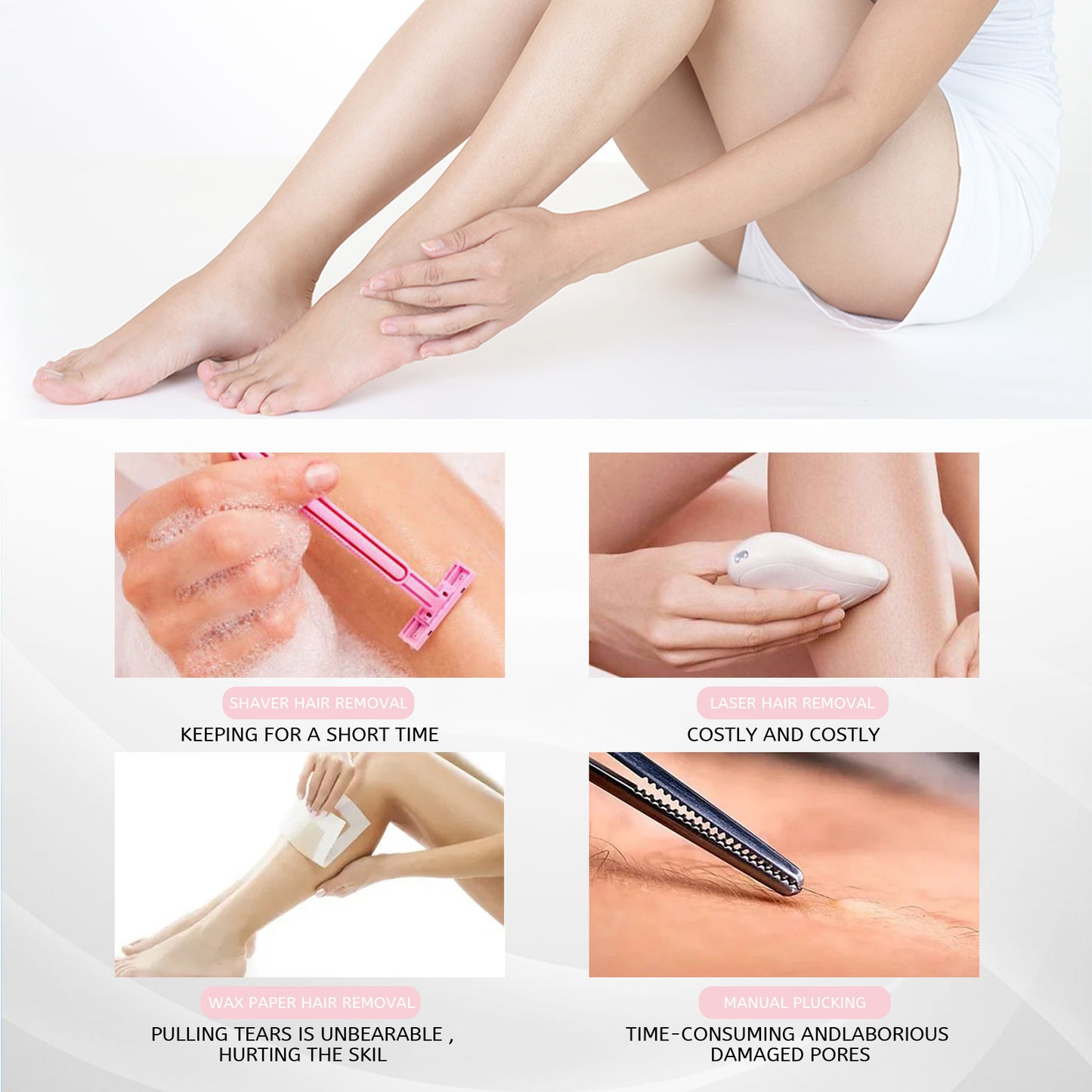 30ml 100ml Hair Removal Spray Depilatory Armpit Hair And Legs Hair Foam Mousse And Removal Is Gentle Hair Cream Spray Non-irritating